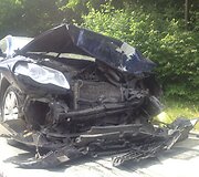 Avarija ties smegduobe Rasų gatvėje