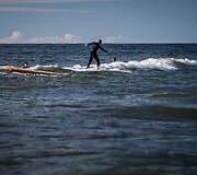 Preiloje vyksta nemokama banglenčių sporto stovykla &bdquo;Surf Camp&ldquo;