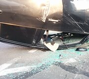Vilniuje apvirto &bdquo;Toyota Auris&ldquo; automobilis