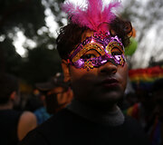 Naujajame Delyje žygiavo kovotojai už homoseksualų teises
