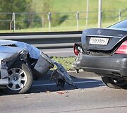 Tūkstantmečio gatvėje susidūrė keturi automobiliai