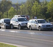 Tūkstantmečio gatvėje susidūrė keturi automobiliai