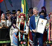Konkurso-festivalio &bdquo;Saulės žiedas&ldquo; nugalėtojų apdovanojimas