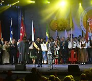 Konkurso-festivalio &bdquo;Saulės žiedas&ldquo; nugalėtojų apdovanojimas