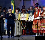 Konkurso-festivalio &bdquo;Saulės žiedas&ldquo; nugalėtojų apdovanojimas