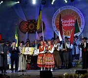 Konkurso-festivalio &bdquo;Saulės žiedas&ldquo; nugalėtojų apdovanojimas