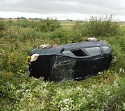 Alytaus rajone apvirto automobilis su trimis neblaiviais vyrais