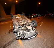 Prie Vilniaus du automobiliai susidūrė su briedžiu.
