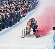 Beproti&scaron;kas &bdquo;Red Bull Jump & Freeze&ldquo; renginys Liepkalnyje
