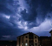 Žaibai Lietuvos padangėje