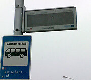 Nebeveikia stotelės informacinė &scaron;vieslentė
