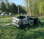 Sudegęs automobilis