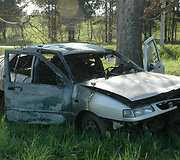 Sudegęs automobilis
