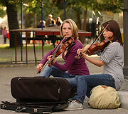 Smuikų muzika Pilies g.