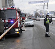 Gaisro vietoje eismą reguliavo policininkai