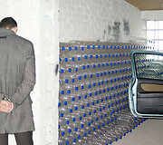 Nelegalaus alkoholio sandėlis