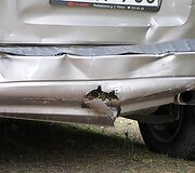 Apgadintas automobilis &bdquo;Kia&ldquo;