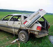 Automobilis &bdquo;Renault&ldquo; po avarijos