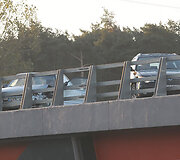 Vilnius, Tūkstantmečio g., ant viaduko Lazdynų link