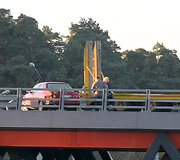 Vilnius, Tūkstantmečio g., ant viaduko Lazdynų link