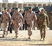 I&scaron; kairės: plk. R.Baltrėnas, plk. V.Tamo&scaron;aitis, plk. G.Smaliukas, brg.gen. B.Marcello