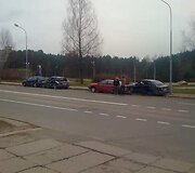 Avarijos vieta i&scaron; ryto