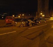 Įvykio vietoje po avarijos