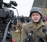 Vienas i&scaron; renginio organizatorių puskarininkis Alvydas Tamo&scaron;iūnas