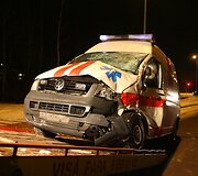Į avariją patekęs greitosios pagalbos automobilis
