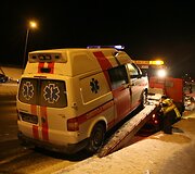 Į avariją patekęs greitosios pagalbos automobilis