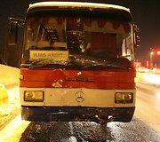 Į avariją patekęs autobusas