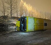 Avarija įvyko visai greta autobusų parko
