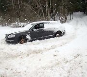 Suniokotas automobilis &bdquo;Audi&ldquo;