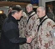 ISAF vado apsilankymas lietuvių stovykloje