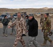 ISAF vado apsilankymas lietuvių stovykloje