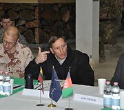 ISAF vado apsilankymas lietuvių stovykloje