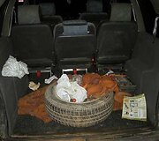Sulaikyto automobilio vidus