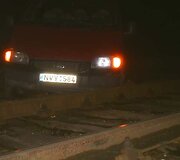 Mikroautobusas ant bėgių