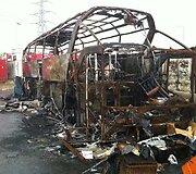 Londone sudegęs autobusas