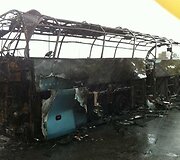 Londone sudegęs autobusas