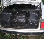 Kontrabanda, kurią sulaikė pasieniečiai.