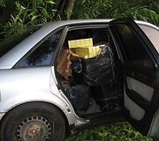 Kontrabanda, kurią sulaikė pasieniečiai.