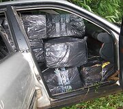 Kontrabanda, kurią sulaikė pasieniečiai.