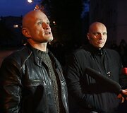Akcijos akimirka prie Generalinės ir Vilniaus apygardos prokuratūros pastato