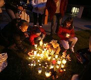 Akcijos akimirka prie Generalinės ir Vilniaus apygardos prokuratūros pastato