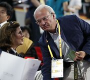 &Scaron;vedijos karalius Carl XVI Gustaf ir karalienė Silvia.
