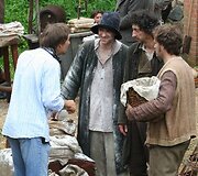 Filmo &bdquo;Tadas Blinda. Pradžia&ldquo; filmavimo akimirka. Režisierius Donatas Ulvydas.