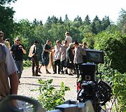Juostos &bdquo;Tadas Blinda. Pradžia&ldquo; filmavimo akimirka