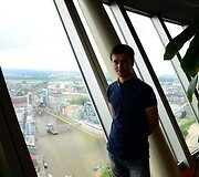 Laimėtojo Tomo Aminovo kelionės į &bdquo;Euroviziją&ldquo; akimirka
