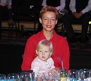 Aistė Jasaitytė-Čeburiak su dukrele